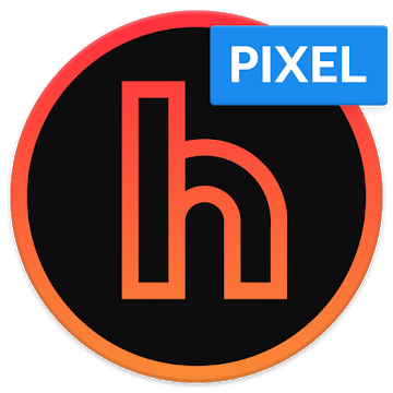 Horux Pixel Black – Icon Pack v1.8 [Patched] APK [Latest]