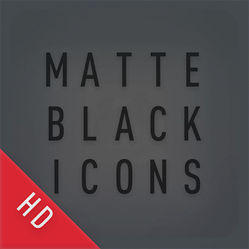 Matte Black Icon Pack v5.6 [Paid] APK [Latest]